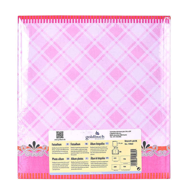 Goldbuch storch pink zadna strana