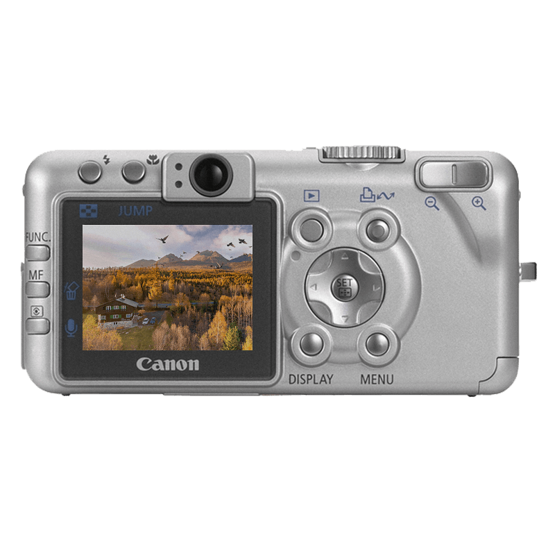 Canon powershot s60 zadna strana