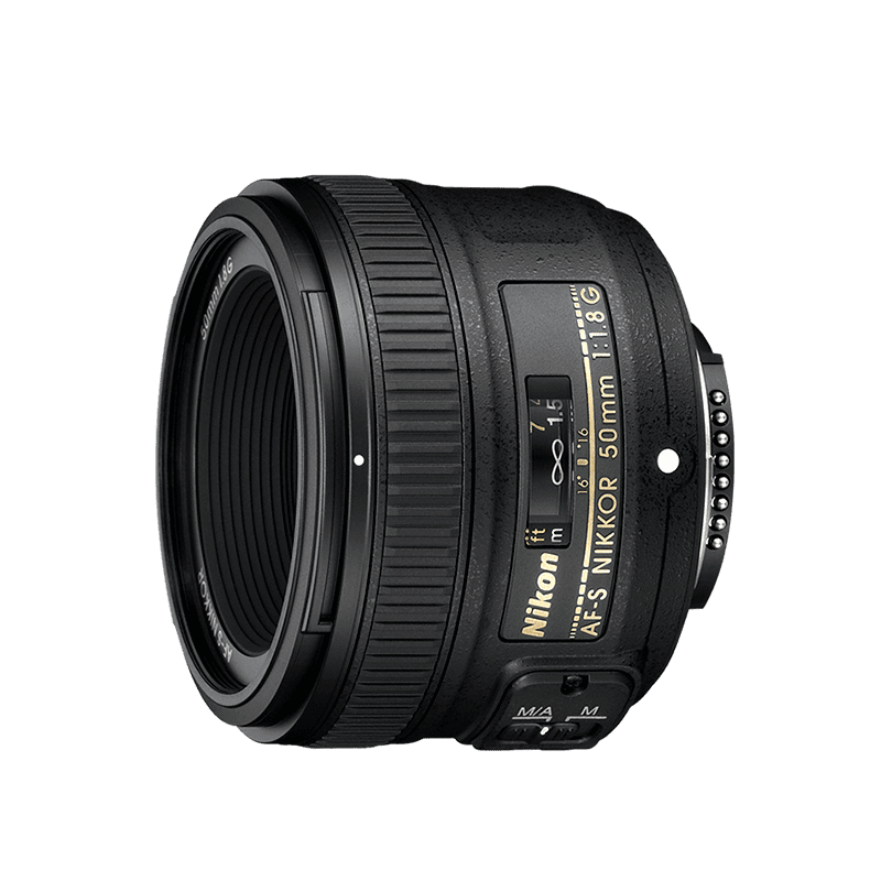 NIKKOR 50 mm f1,8G pohlad z boku