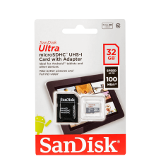 SanDisk MicroSDHC Ultra 32GB Class 10 UHS-I + Adapter