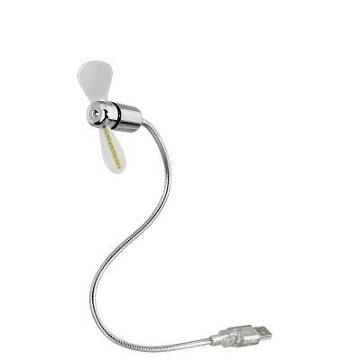USB-Ventilator mit LED-Uhr